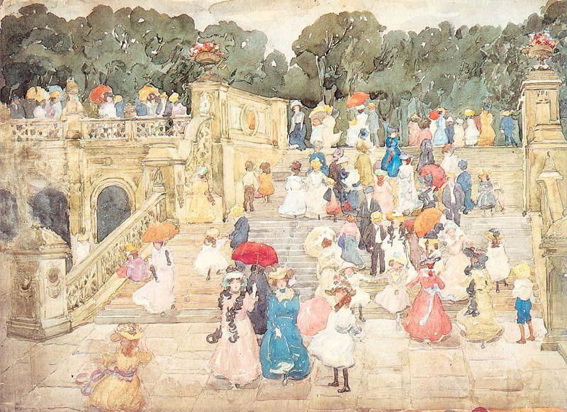 The Mall Central Park, Maurice Prendergast